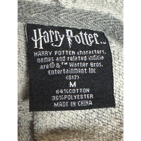 Harry Potter womens M Hogwarts Crest Grey Hoodie - Picture 16 of 16